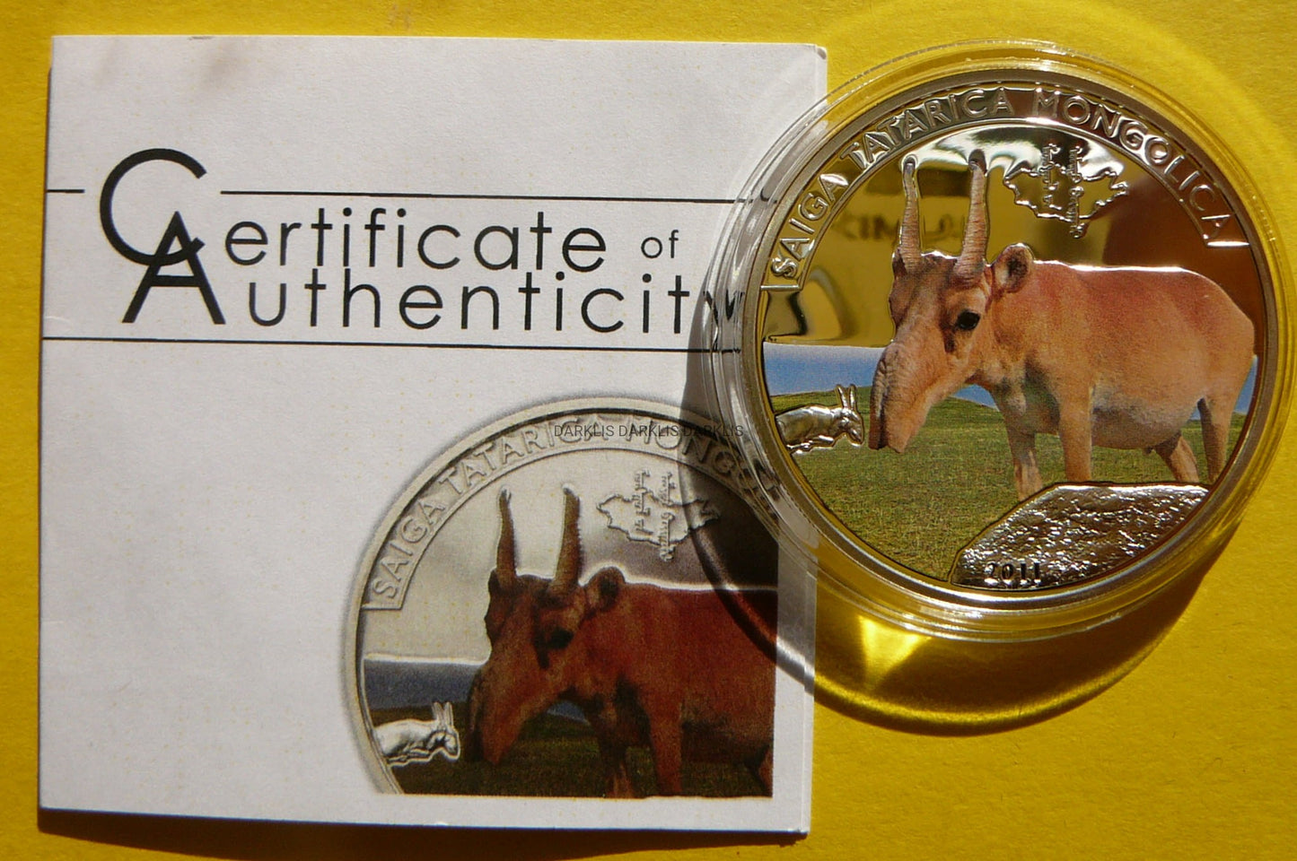 500 TUGRIK MONGOLIA 2011 SUHAK STEPOWY SREBRO 925