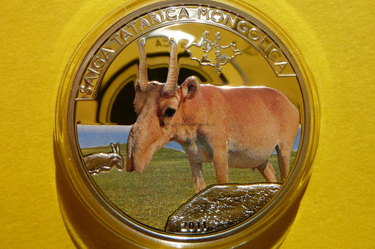 500 TUGRIK MONGOLIA 2011 SUHAK STEPOWY SREBRO 925