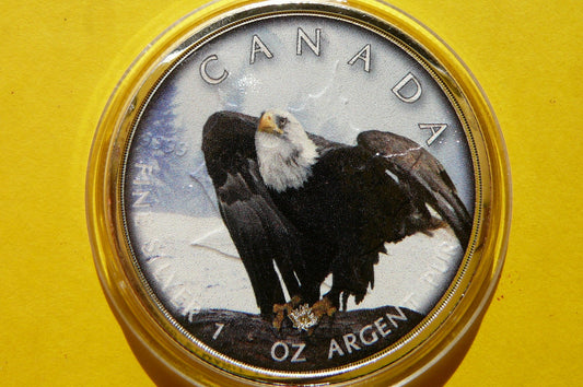 5$ KANADA 2019 ORZEŁ BIELIK LIŚĆ KLONU MAPLE LEAF
