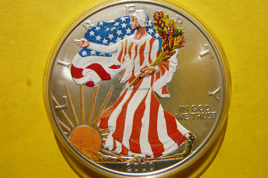 1$ USA 2000 EAGLE BOGINI PORY ROKU LATO Ag999 Oz 2