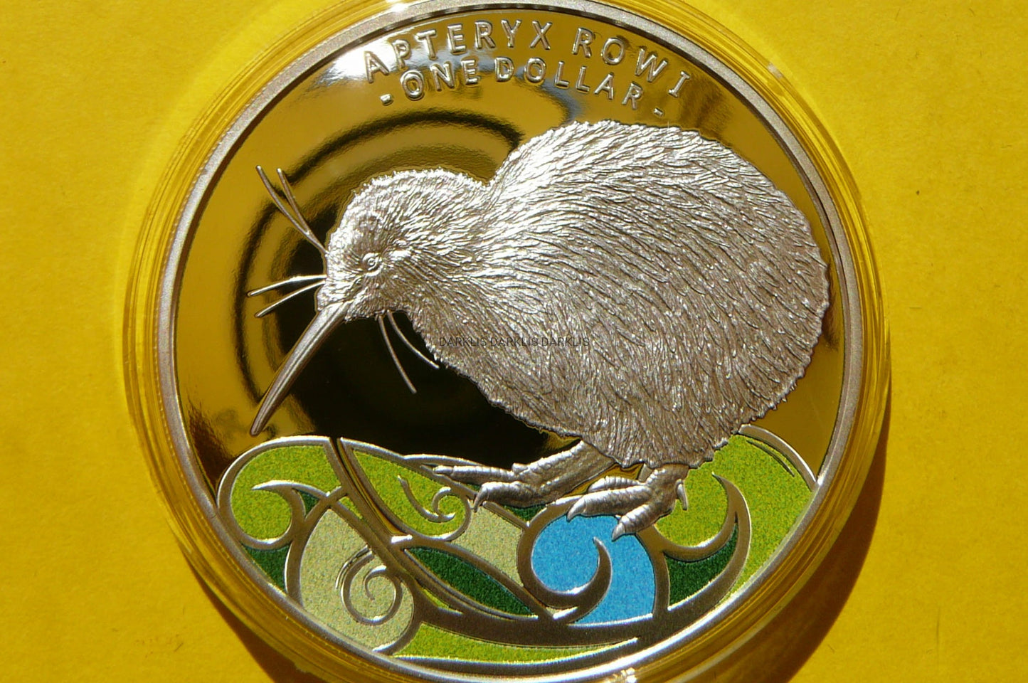 1$ NOWA ZELANDIA 2020 PTAK KIWI KOLOR PROOF RZADKA