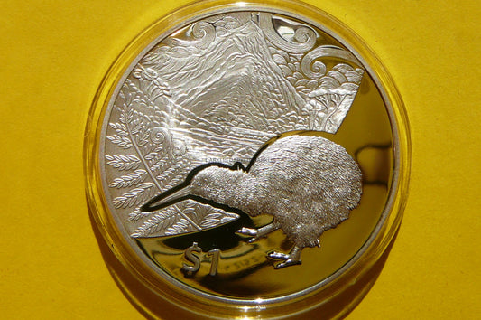 1$ NOWA ZELANDIA 2014 KIWI SREBRO 999 UNCJA PROOF