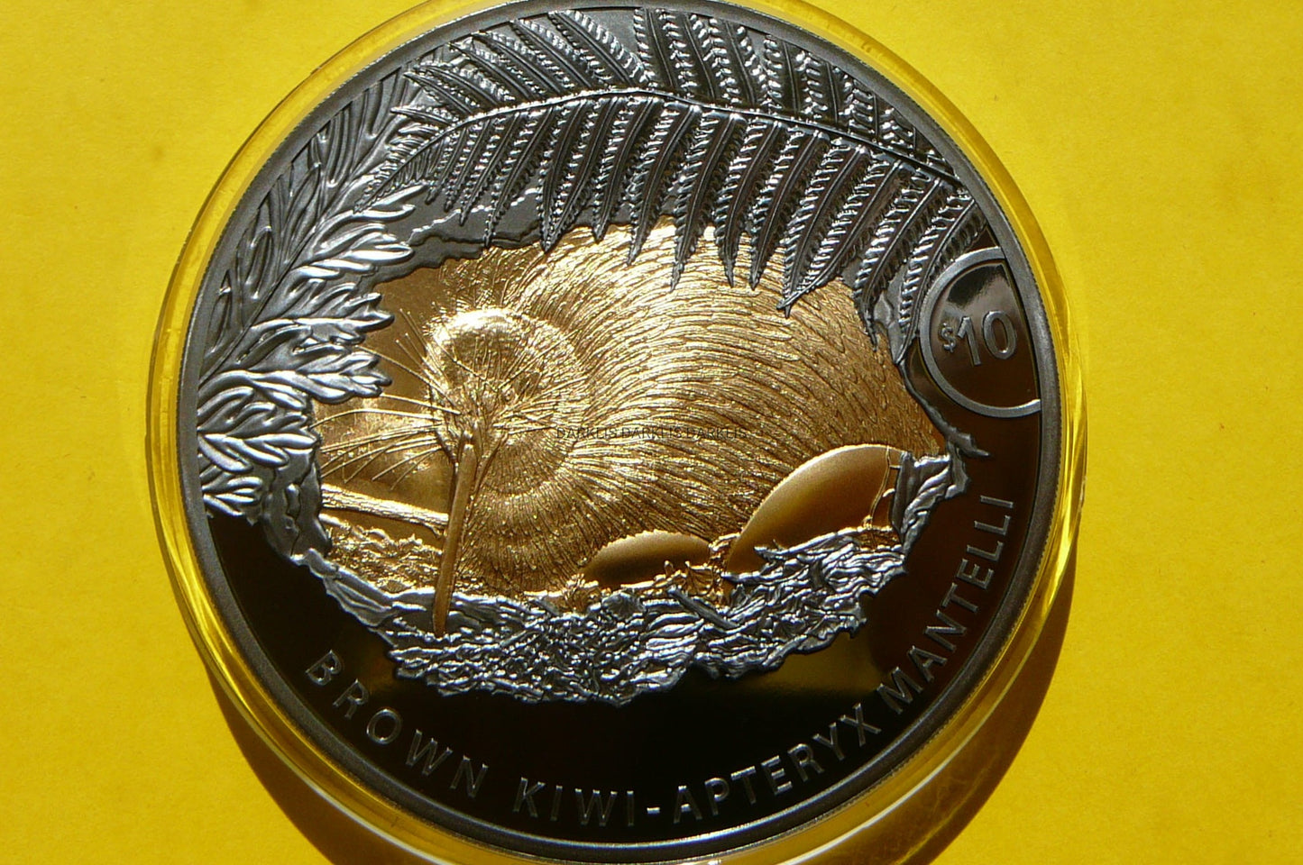 10$ NOWA ZELANDIA 2021 PTAK KIWI Ag/Au 5Oz RZADKA