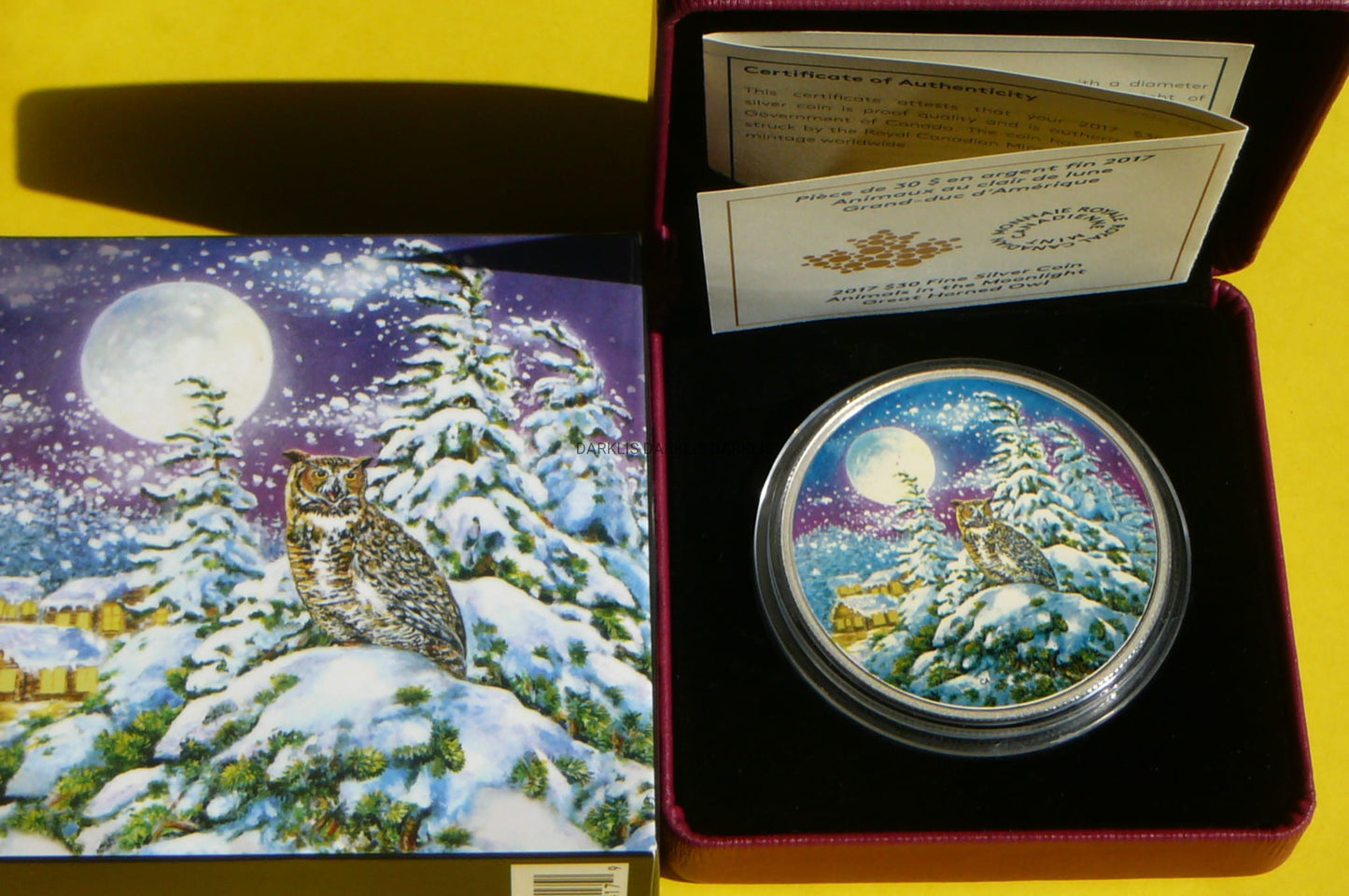 30$ KANADA 2017 PUCHACZ WIRGINIJSKI Ag99 2Oz KOLOR