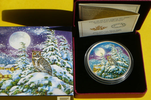 30$ KANADA 2017 PUCHACZ WIRGINIJSKI Ag99 2Oz KOLOR