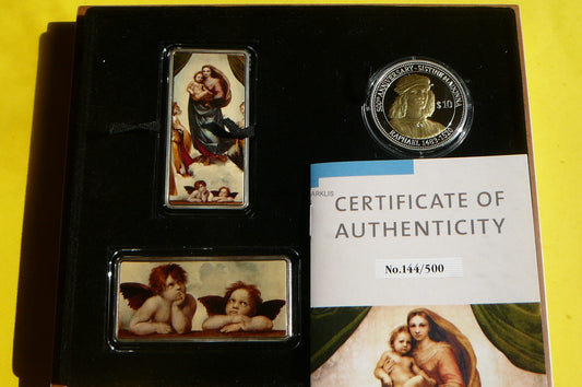 SET FIJI 2012 RAPHAEL MADONNA SYKSTYŃSKA Ag999 5Oz