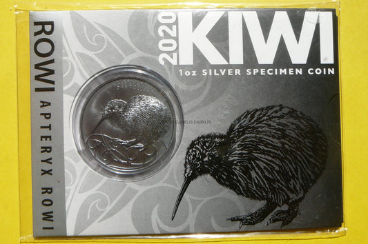 1$ NOWA ZELANDIA 2020 KIWI SREBRO 999 UNCJA LIMIT