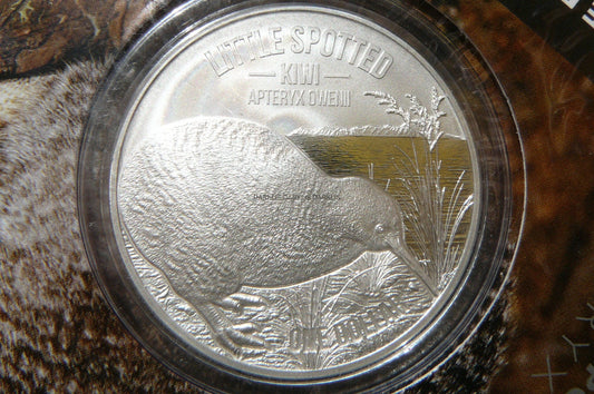 1$ NOWA ZELANDIA 2018 KIWI SREBRO 999 UNCJA RZADKA