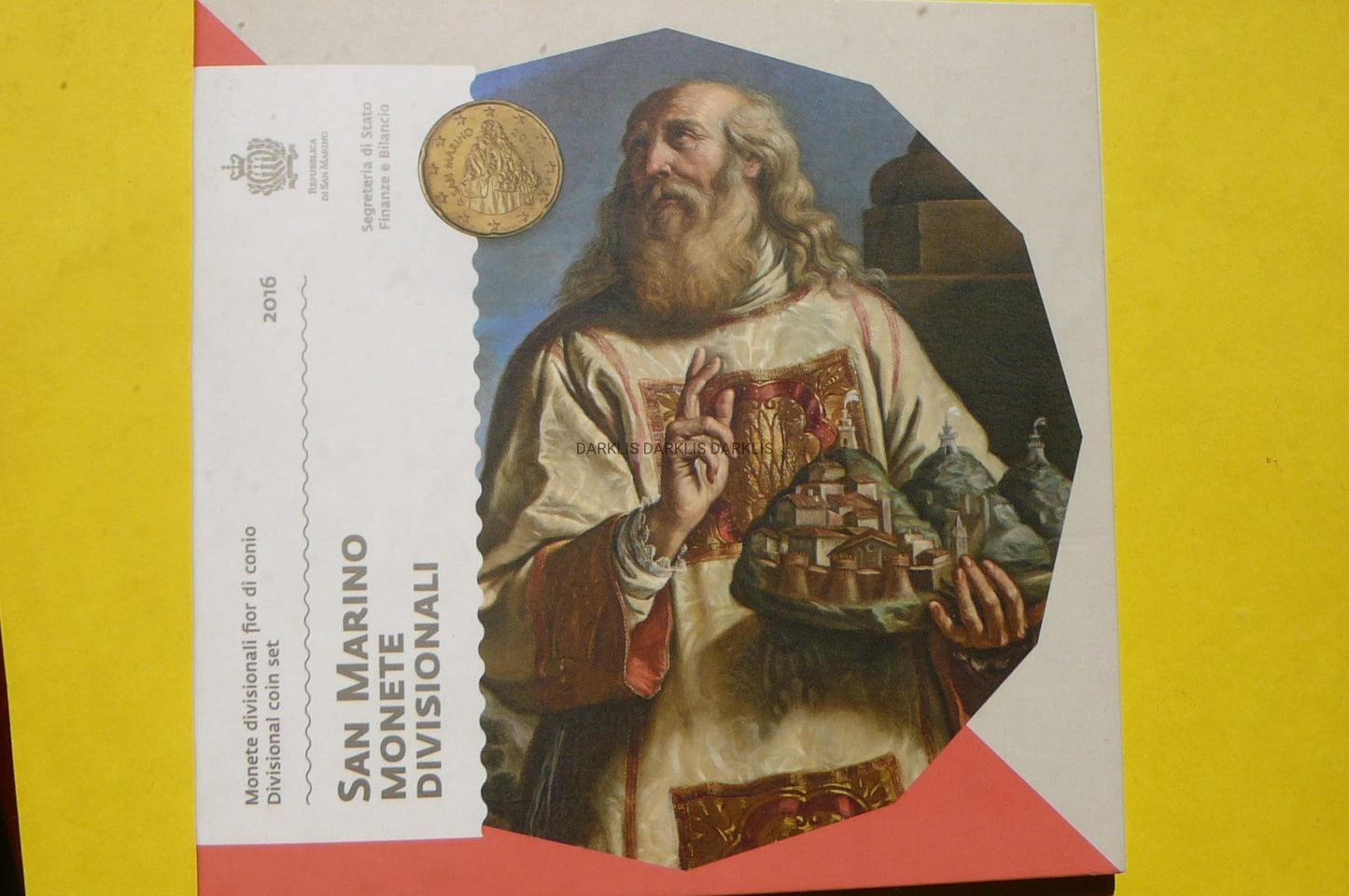 KMS EURO SAN MARINO 2016 - RZADKIE MENNICZE