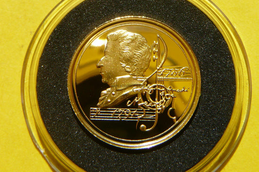 5$ NIUE 2021 WOLFGANG AMADEUSZ MOZART ZŁOTO RZADKA