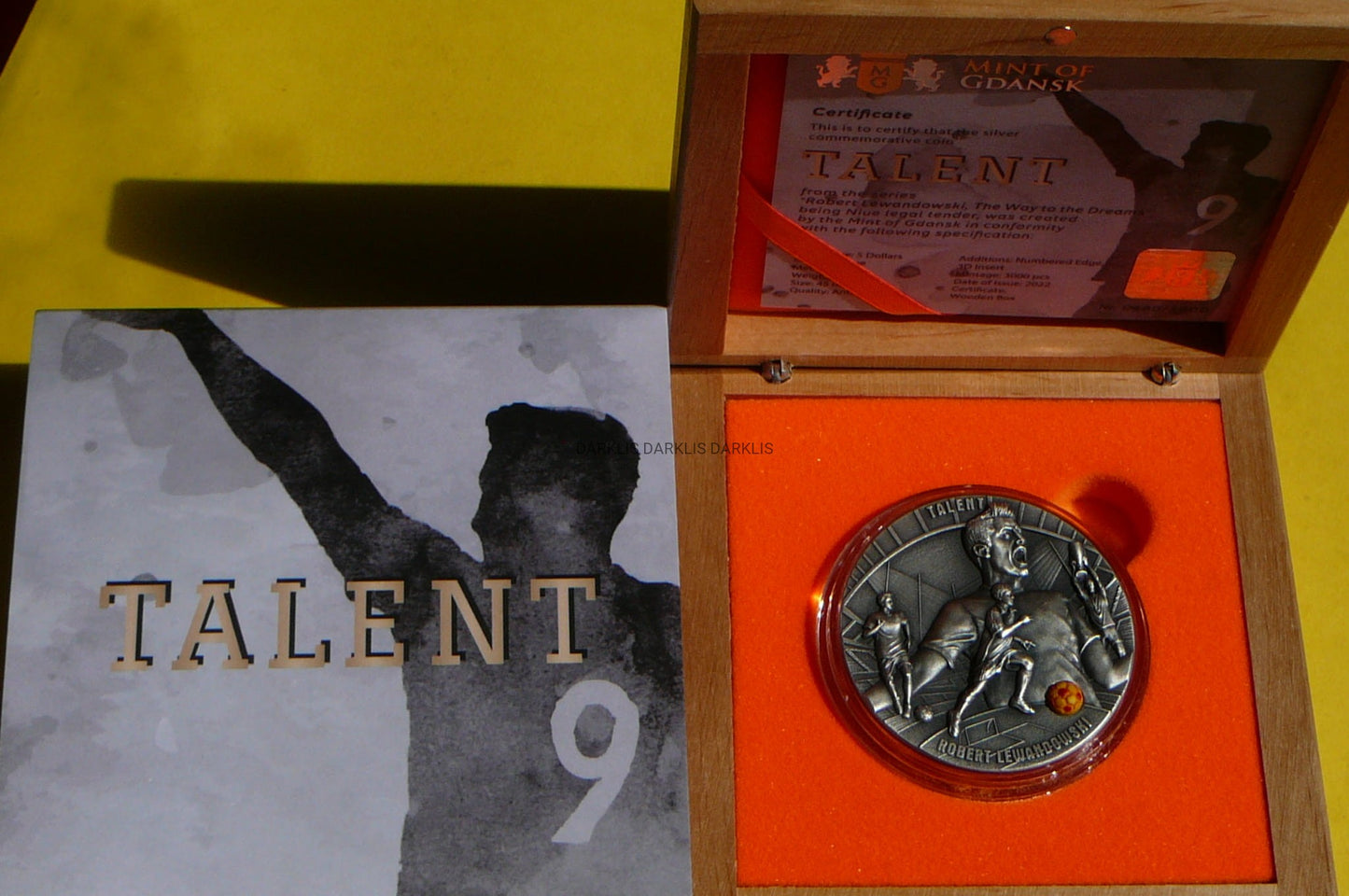 5$ NIUE 2022 ROBERT LEWANDOWSKI TALENT Ag 999 2Oz