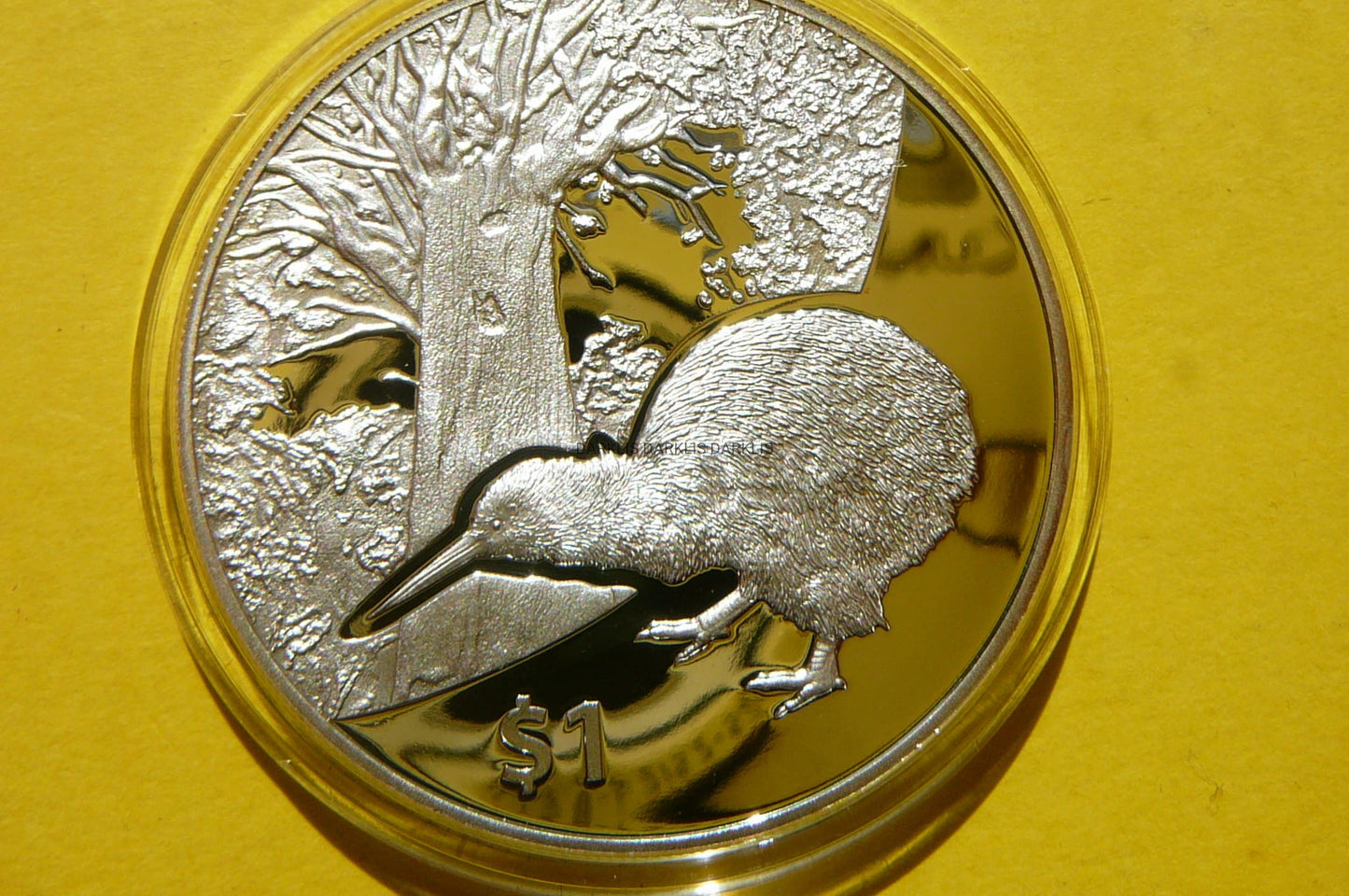1$ NOWA ZELANDIA 2013 KIWI SREBRO 999 UNCJA PROOF