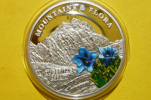 5$ PALAU 2009 ALPY BAWARIA ZUGSPITZE GÓRY KWIATY