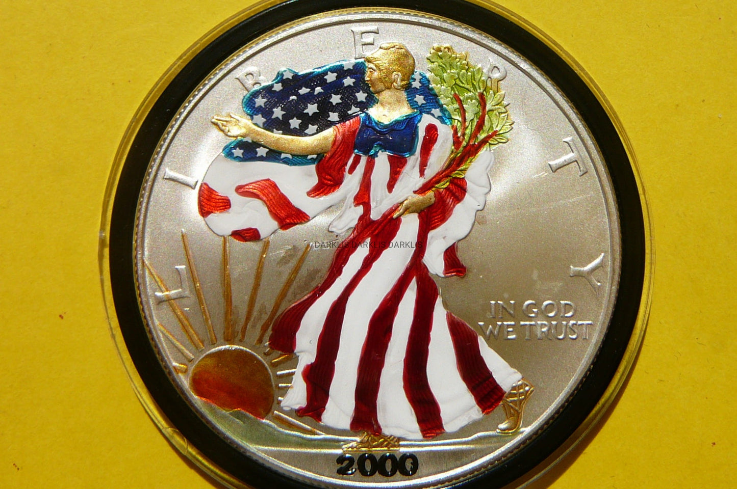 1$ USA 2000 EAGLE BOGINI PORY ROKU WIOSNA Ag Oz 2