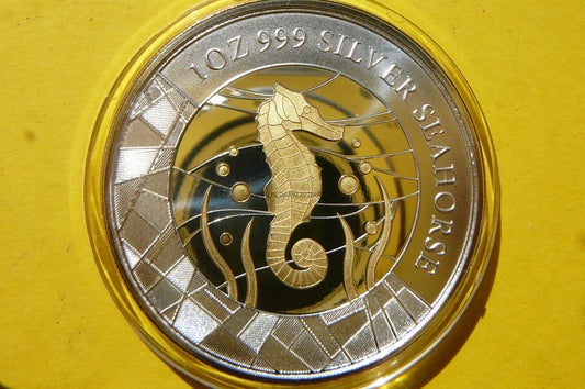 2 TALA SAMOA 2018 KONIK MORSKI SREBRO/ZŁOTO 999 Oz