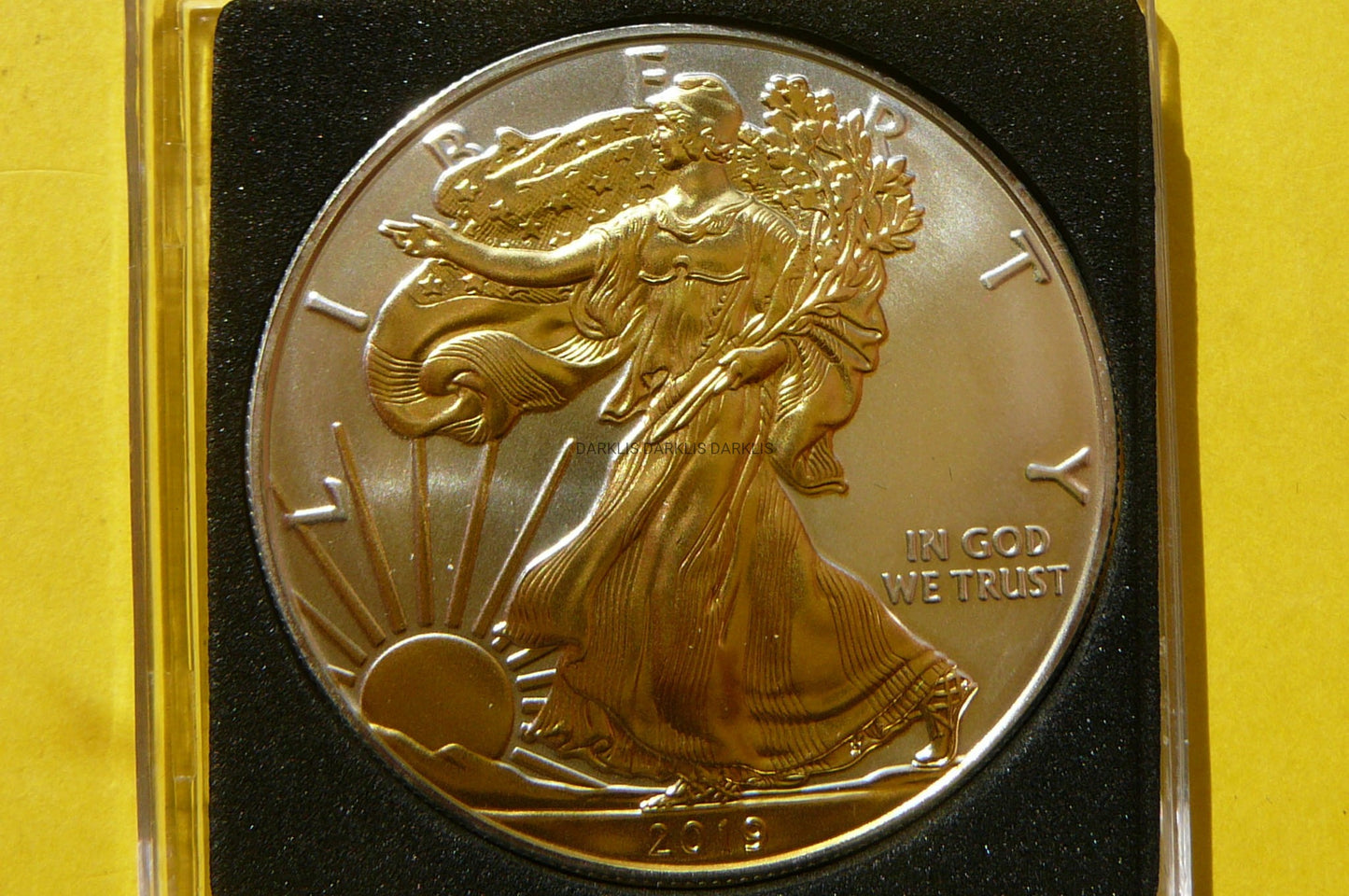 1$ USA 2019 LIBERTY BOGINI WOLNOŚCI Ag/Au 999 Oz