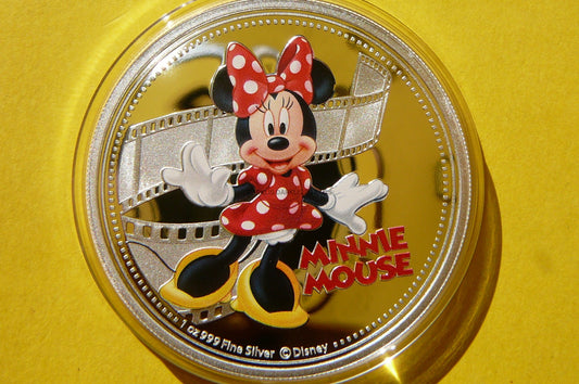 2$ NIUE 2014 MYSZKA MINNIE BAJKI DISNEY KOLOR Ag