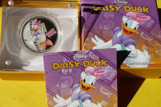 2$ NIUE 2014 KACZKA DAISY BAJKI DISNEY KOLOR Ag Oz
