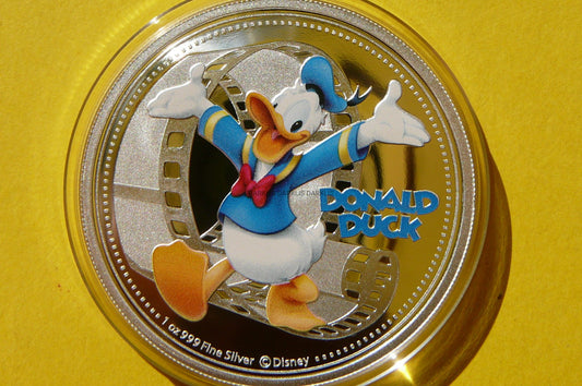 2$ NIUE 2014 KACZOR DONALD BAJKI DISNEY KOLOR Ag