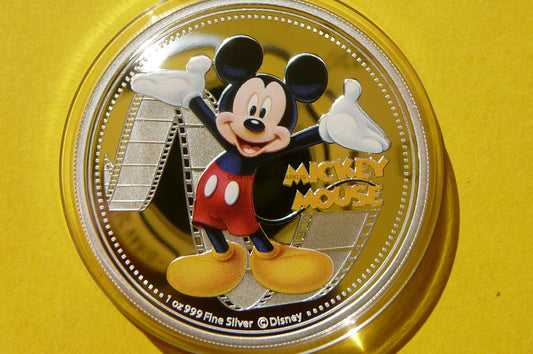2$ NIUE 2014 MYSZKA MIKI BAJKI DISNEY KOLOR Ag Oz