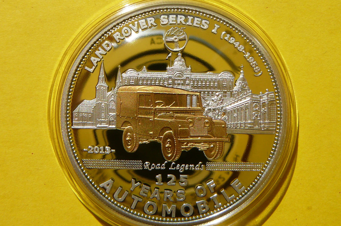 5$ PALAU 2013 AUTO LAND ROVER SERIES I Ag/Au 925