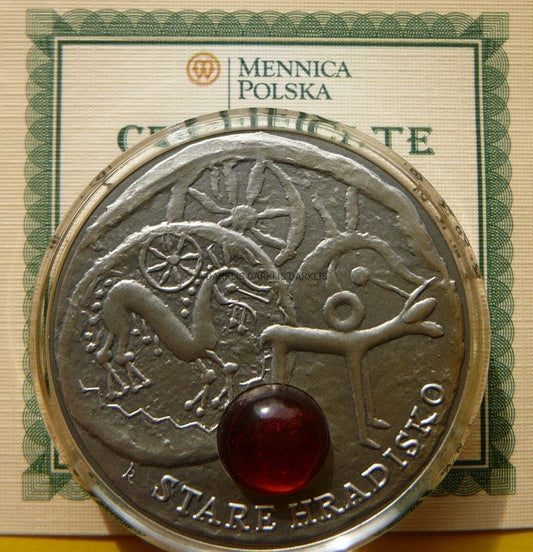 1$ NIUE 2010 STARE HRADISKO SZLAK BURSZTYNOWY +CER