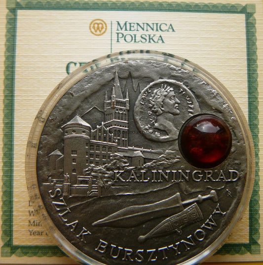 1$ NIUE 2008 KALININGRAD SZLAK BURSZTYNOWY Ag