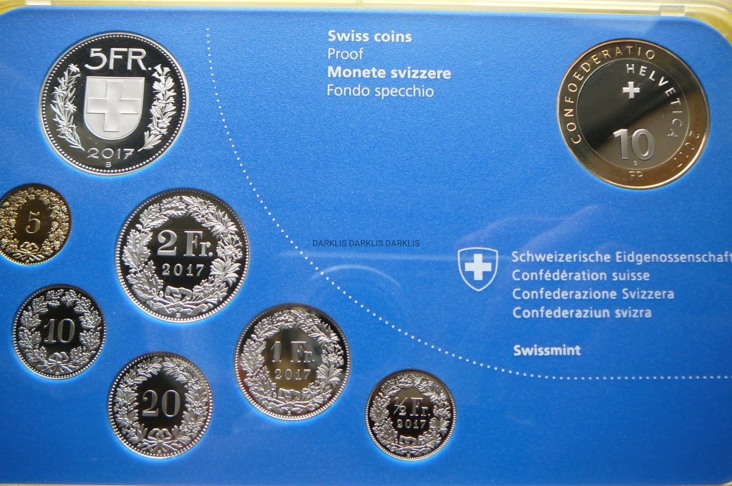 KMS SZWAJCARIA 2017 GORYCZKA ALPEJSKA RZADKA PROOF