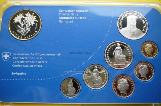 KMS SZWAJCARIA 2016 SZAROTKA ALPEJSKA RZADKA PROOF