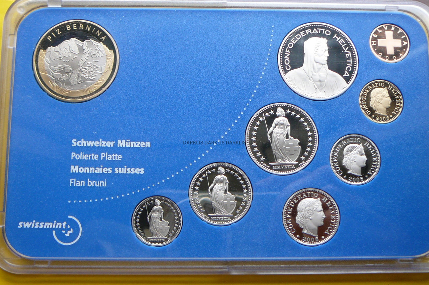 KMS SZWAJCARIA 2006 SZCZYT PIZ BERNIN RZADKA PROOF