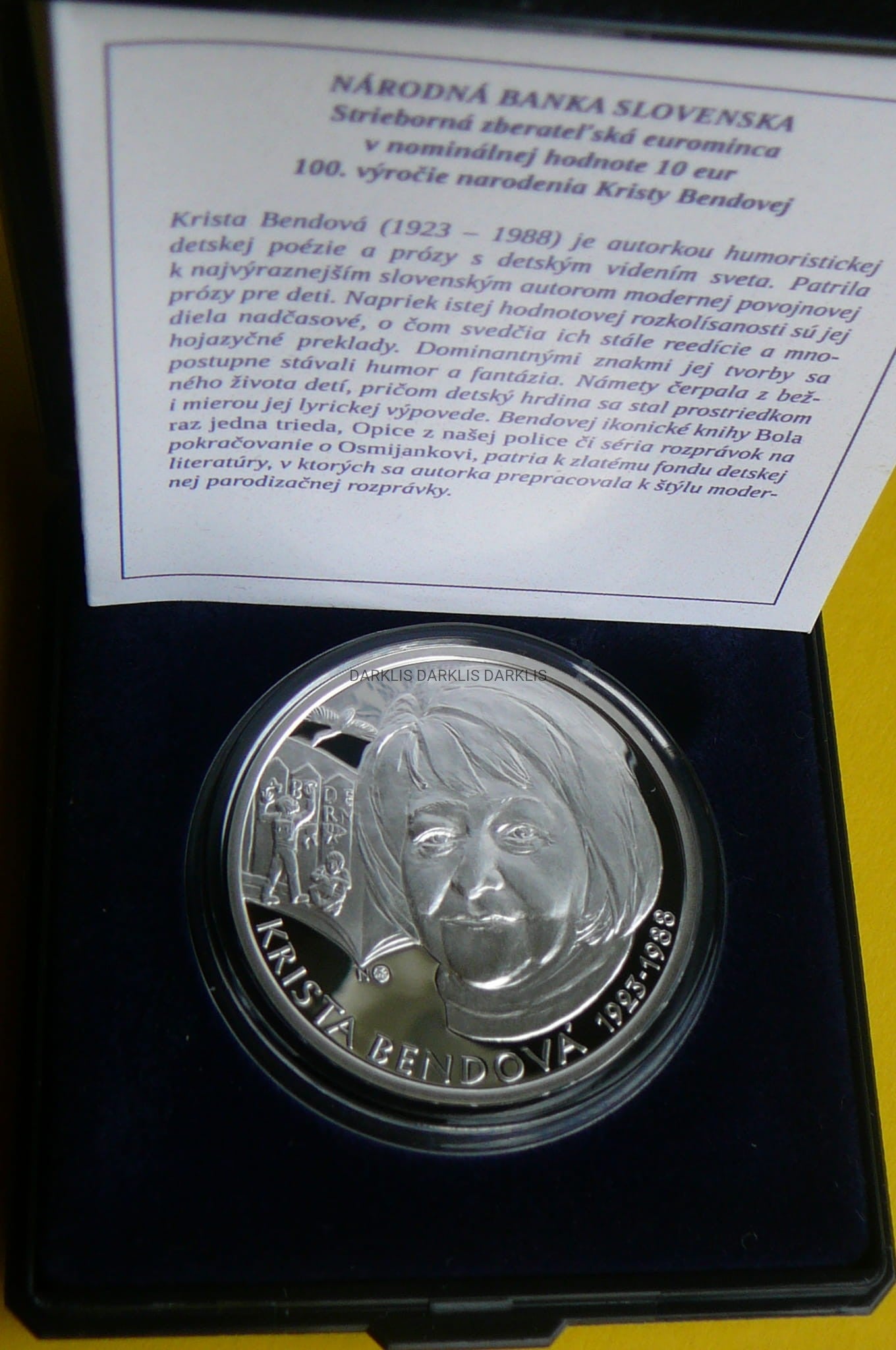 10 EURO SŁOWACJA 2023 KRISTA BENDOVA SREBRO PROOF
