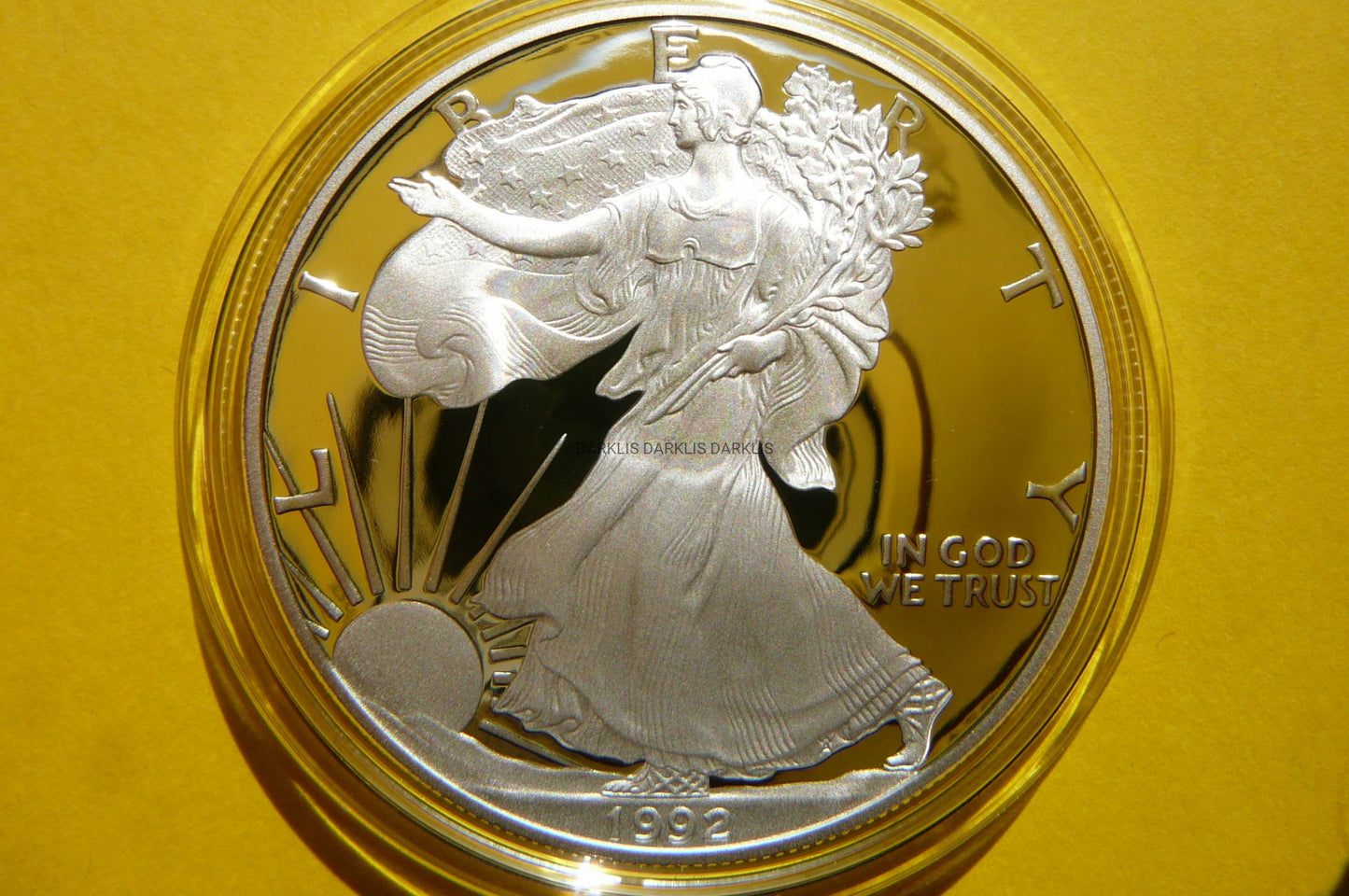 1$ USA 1992 S EAGLE BOGINI WOLNOŚCI LIBERTY Ag Oz PROOF
