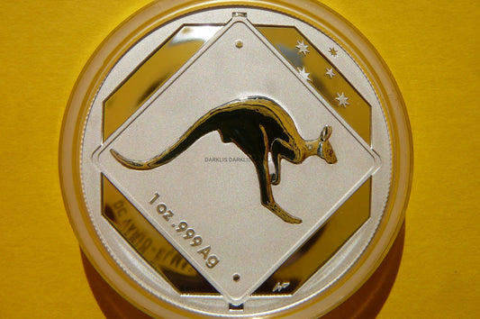 1$ AUSTRALIA 2013 - KANGUR ZNAK DROGOWY Ag 999 Oz