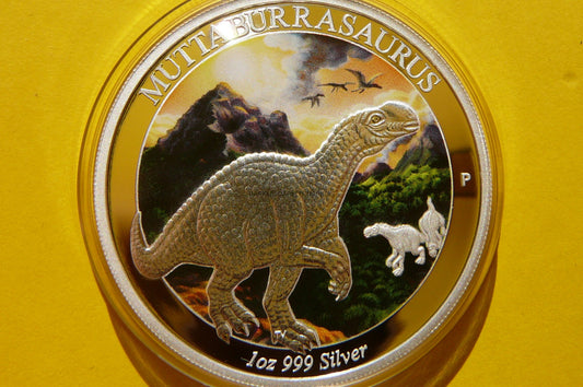 1$ AUSTRALIA 2015 ERA DINOZAURÓW MUTABURAZAUR Ag99