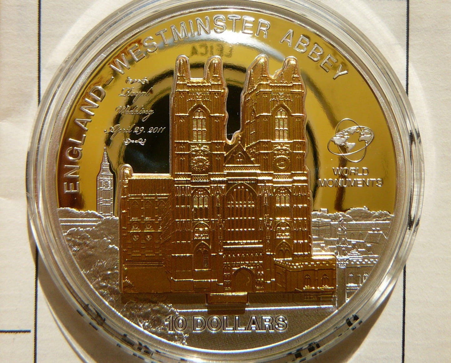 10$ COOK 2011 OPACTWO WESTMINISTER Ag 999 Oz +CER