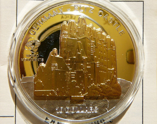 10$ COOK 2011 ELTZ ZAMEK NIEMCY Ag 999 Oz +CER