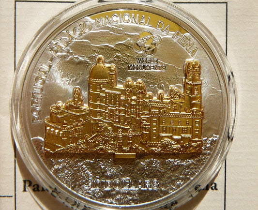 10$ COOK 2010 PAŁAC PENA PORTUGALIA  Ag 999 Oz +CE