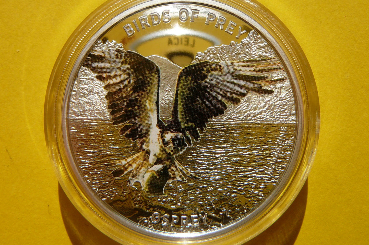 2$ NIUE 2013 RYBOŁÓW PTAKI DRAPIEŻNE Ag Oz KOLOR