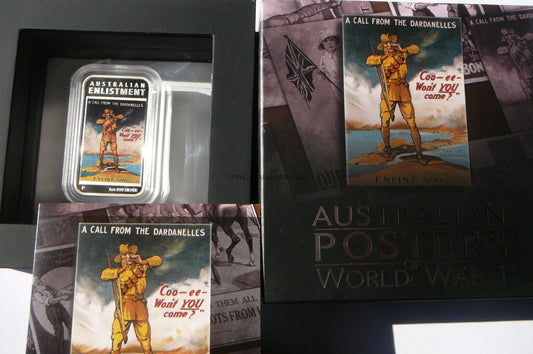 1$ AUSTRALIA 2014 PLAKAT I WOJNA ŚWIATOWA RZADKA