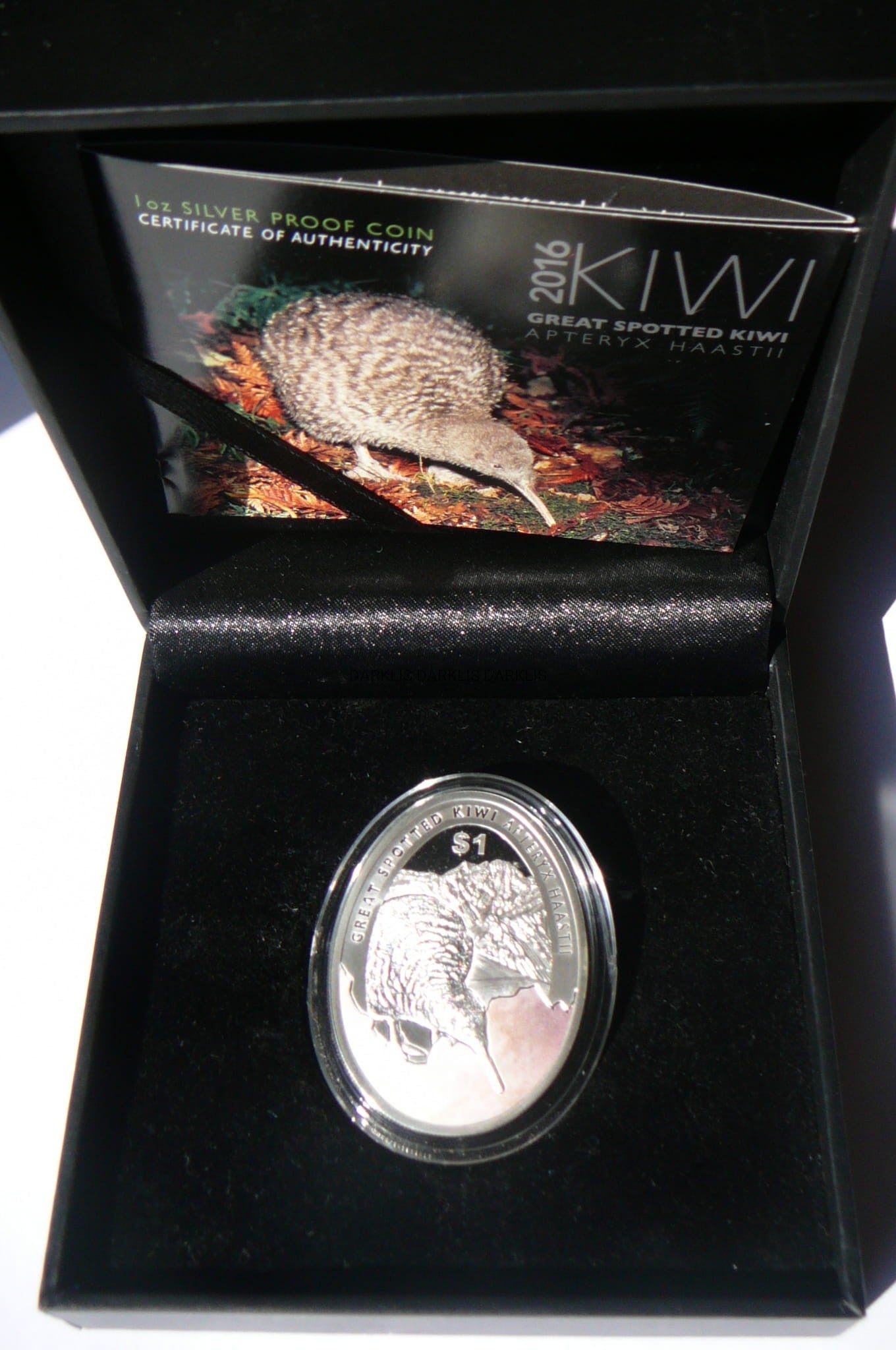 1$ NOWA ZELANDIA 2016 KIWI SREBRO 999 UNCJA PROOF