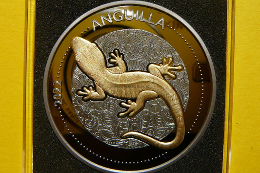 1$ ANGUILLA 2022 JASZCZURKA Ag/Au Oz RUTHEN +CER