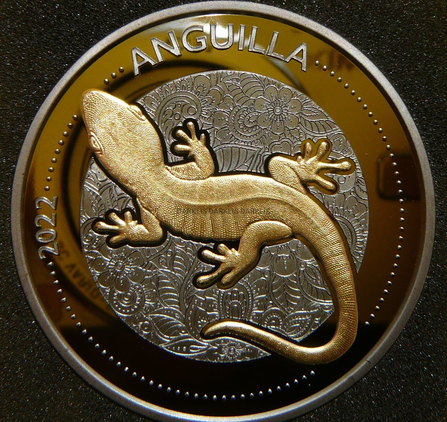 1$ ANGUILLA 2022 JASZCZURKA Ag/Au Oz RUTHEN +CER