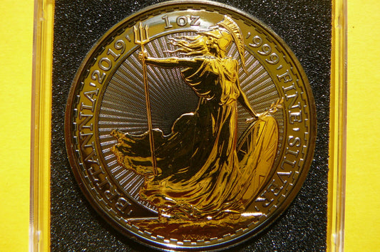 2 FUNTY BRYTANIA 2019 BRITANNIA Ag/Au RUTHEN +CER