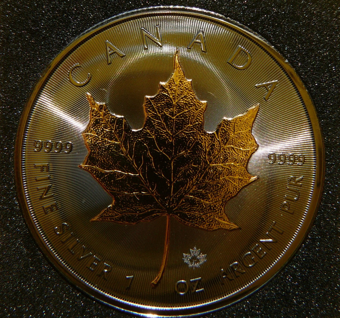5$ KANADA 2020 LIŚĆ KLONU MAPLE Ag/Au RUTHEN