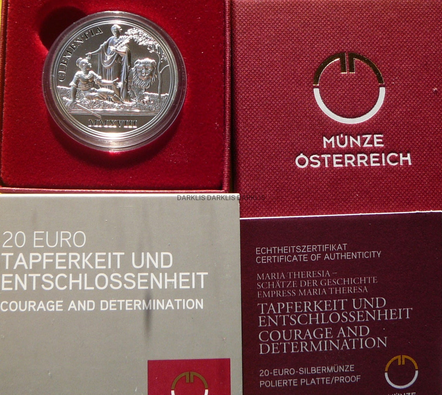 20 EURO AUSTRIA 2018 UMIŁOWANIE MARII TERESY Ag925