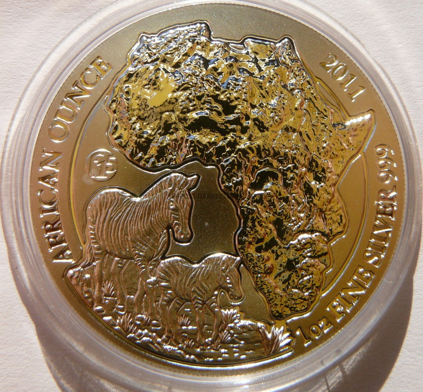 50 MIR RWANDA 2011 ZEBRA AFRYKA PRIVY F15 Ag 999 Oz