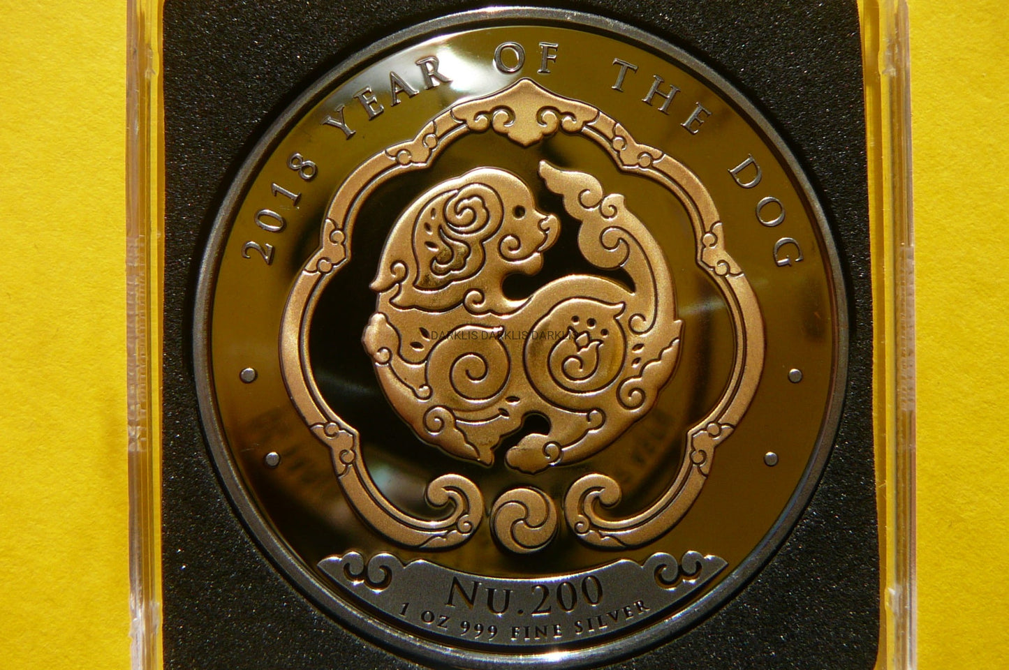 200 NGULTRU BHUTAN 2018 ROK PSA LUNAR Ag/Au RUTHEN