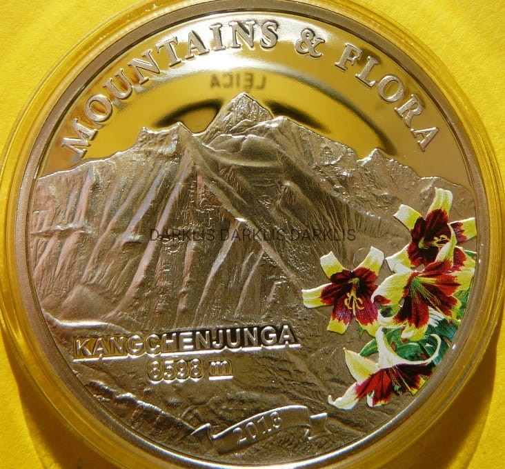 5$ PALAU 2013 KANCZENDZONGA HIMALAJE GÓRY KWIATY +CER