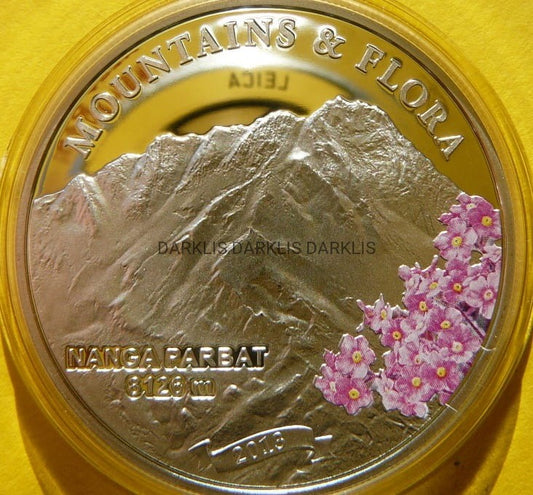 5$ PALAU 2013 NANGA PARBAT HIMALAJE GÓRY KWIATY +CER