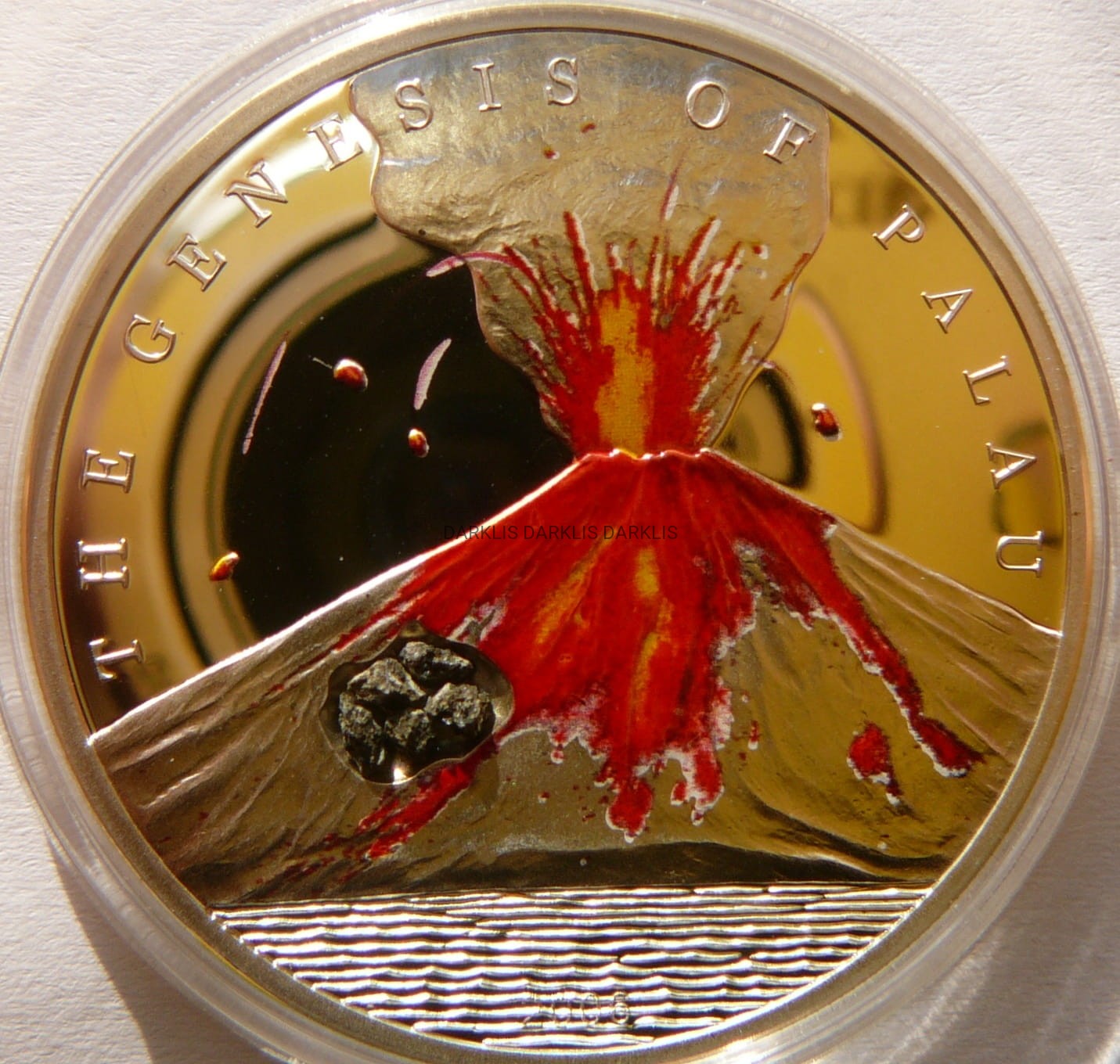 5$ PALAU 2006 ERUPCJA SKAŁA WULKANICZNA KOLOR